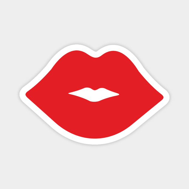 Red Lips Magnet by XOOXOO