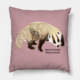 Anakuma the Japanese badger #1 Pillow