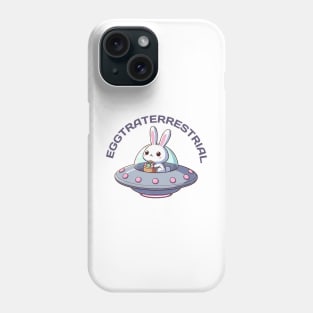 Eggtraterrestrial easter bunny Phone Case