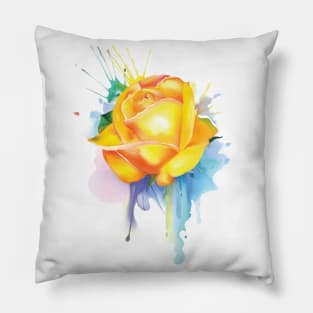 Yellow Rose Pillow