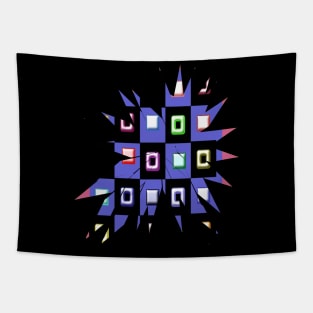 New Minimalist geomatric star shape colorful design Tapestry