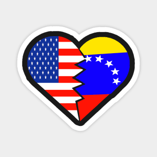 Venezuela USA Flag Spanish Venezuela Food Culture Magnet