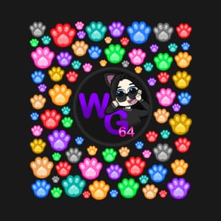 Wolfgirlgaming64 paws logo T-Shirt