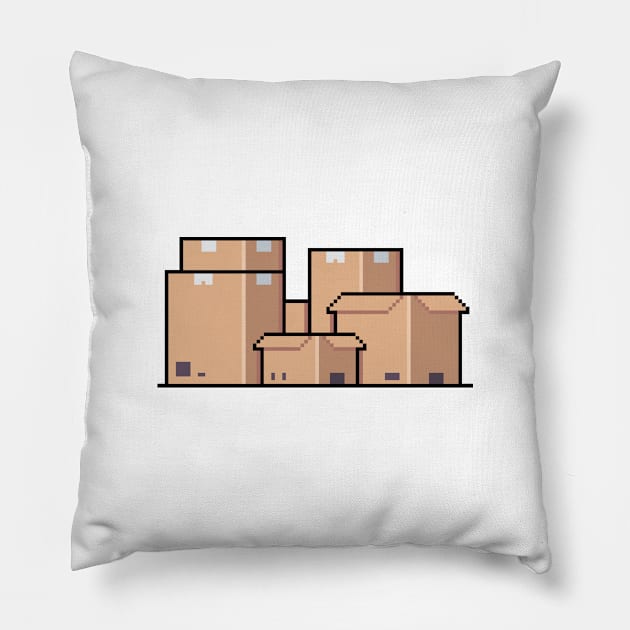 Box Pixel Pillow by Taufik Ramadhan