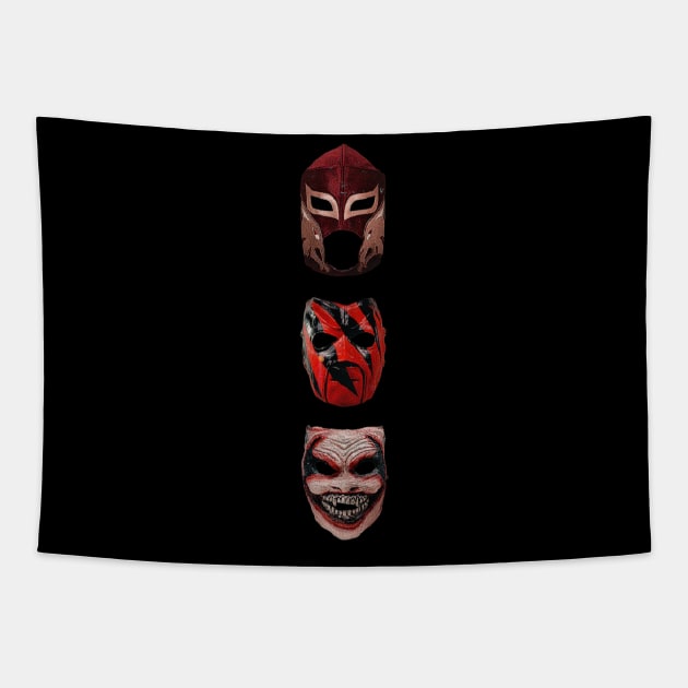 pro wrestling mask Tapestry by hot_issue