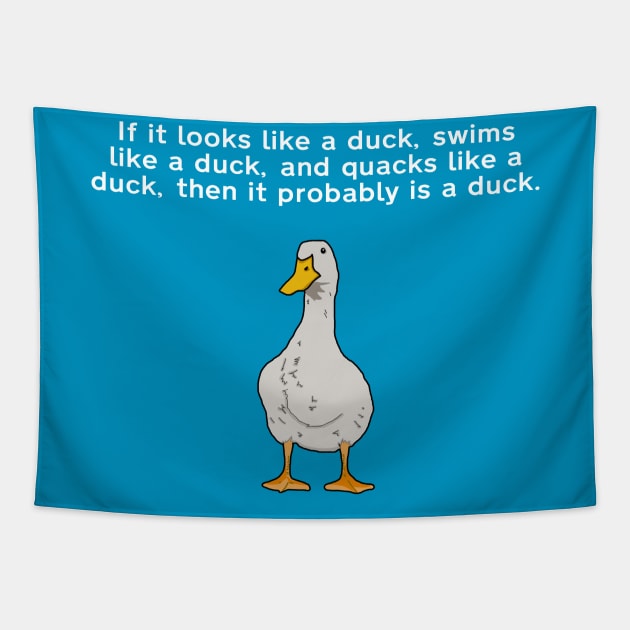 Looks like a duck Tapestry by dankdesigns