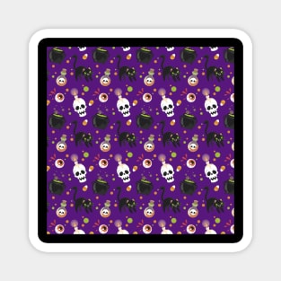 Halloween Seamless Pattern Magnet