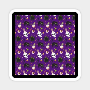 Halloween Seamless Pattern Magnet