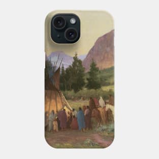 Crow Encampment, Montana by Joseph Henry Sharp Phone Case