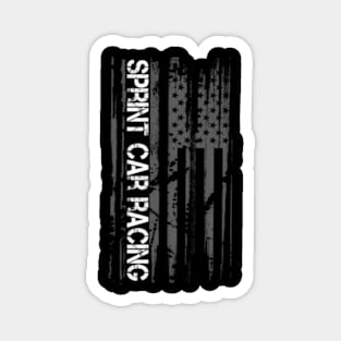 S Car Racing Patriotic Us American Flag Magnet