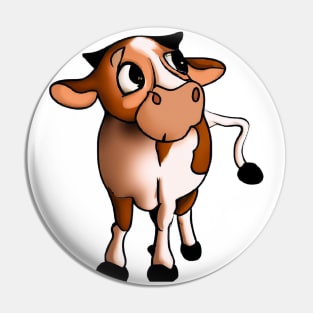 Cute Cow Drawing Pin