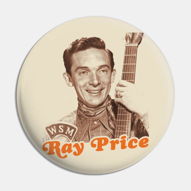 Ray Price // Classic Country Icon Tribute Pin by darklordpug