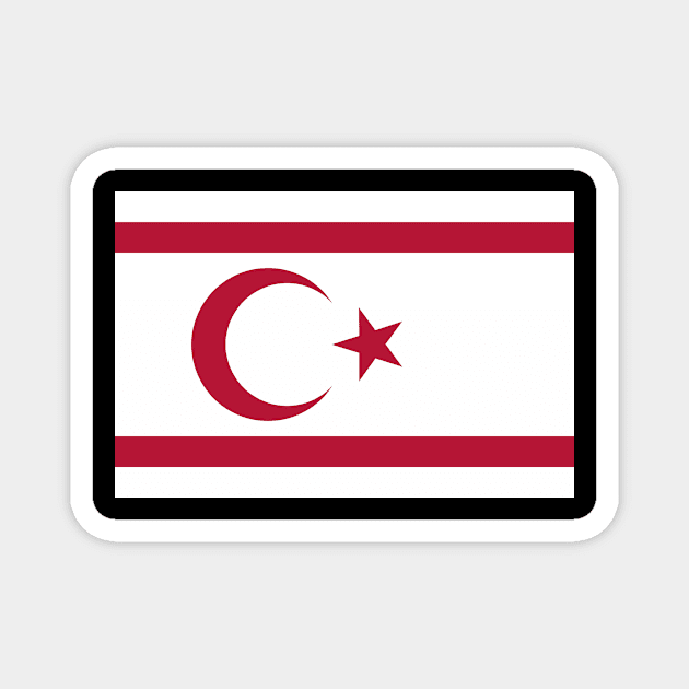 North Cyprus flag Magnet by Designzz