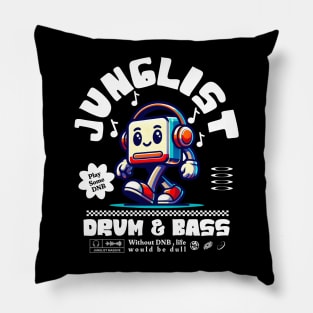 JUNGLIST  - DNB Headphone Mascot (white) Pillow