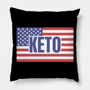 American Flag & KETO Pillow