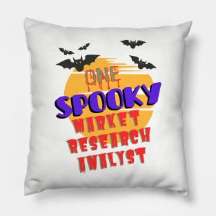 One Spooky Market Research Analyst Pillow