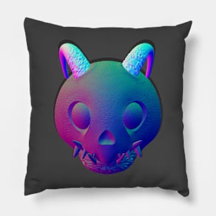 Cyberpunk skull 3D Pillow