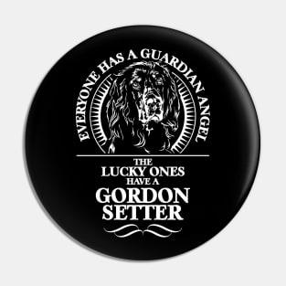 Gordon Setter Guardian Angel dog saying Pin