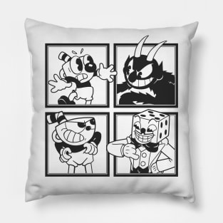 Cuphead Mosaic Pillow