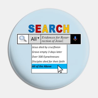 Search Evidences for Resurrection of Jesus Pin