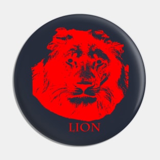 red lion head Pin