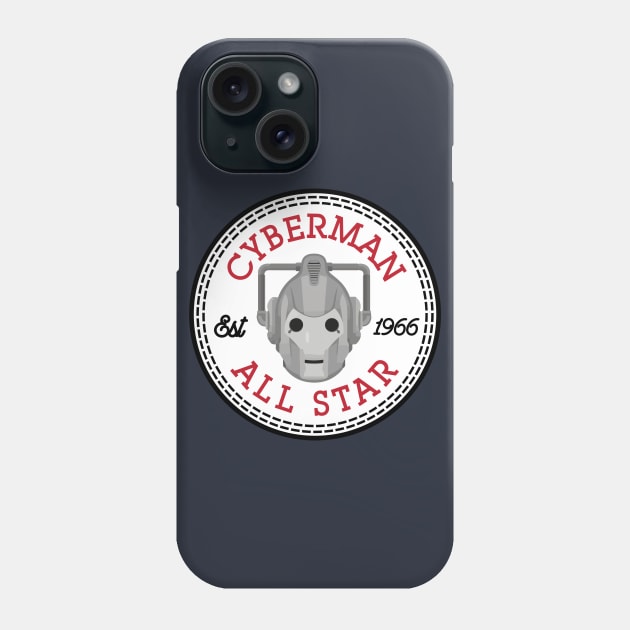 Cyberman Doctor Who All Star Converse Logo Phone Case by Rebus28