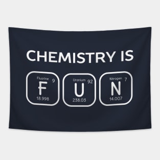 Chemistry is fun periodic table Tapestry