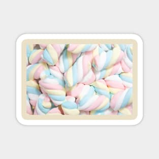 Spiraled Pastel Marshmallows Magnet