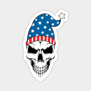 4th Beanie Skull Magnet