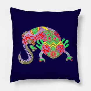 cute axolotl ecopop ajolote salamander art Pillow