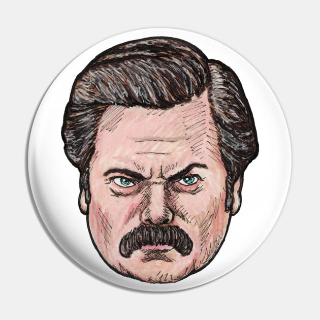 Ron Swanson Pin by Dekes