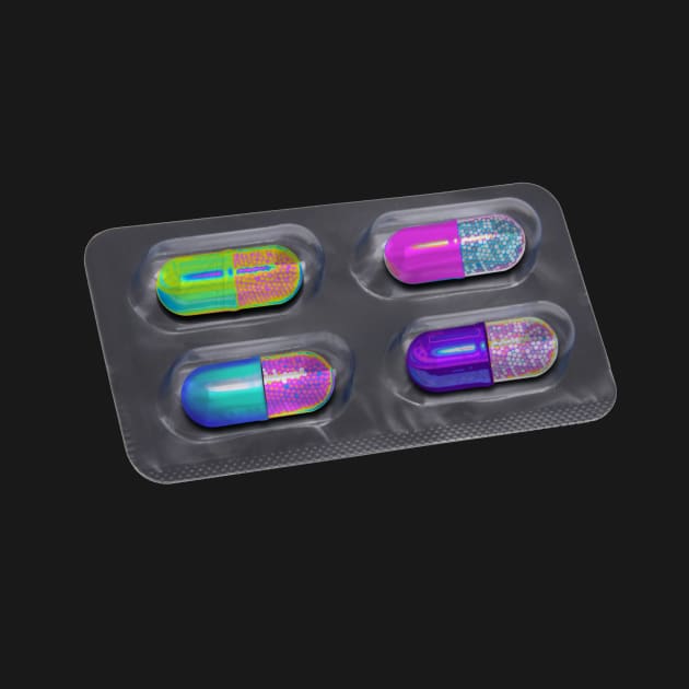 Rainbow Pill Pack by dinaaaaaah