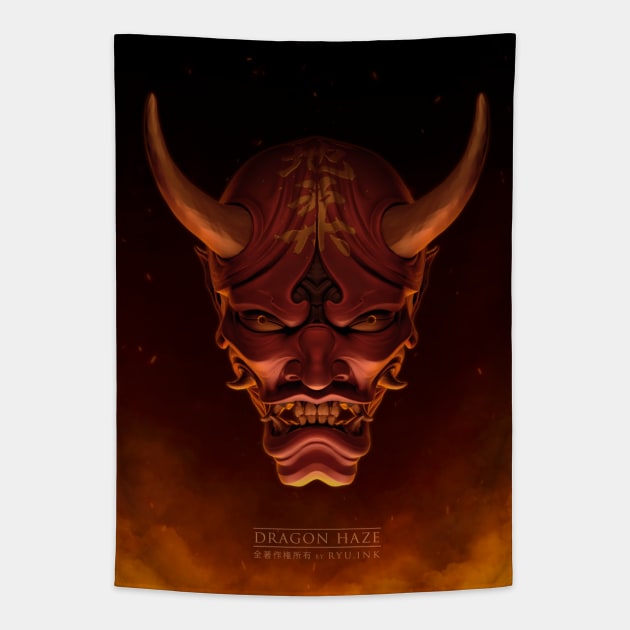 Hannya Series - Dragon Haze Tapestry by ryu.ink