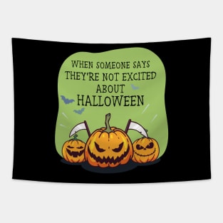 When someone says they're not excited about Halloween Tapestry