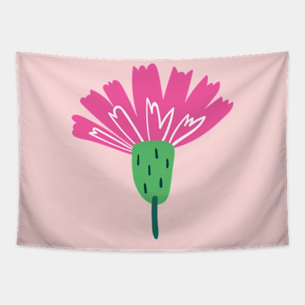 Floral Pink Tapestry by Shop Ovov