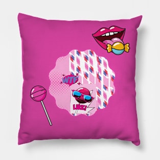 WTF I LIKE Candies Pillow