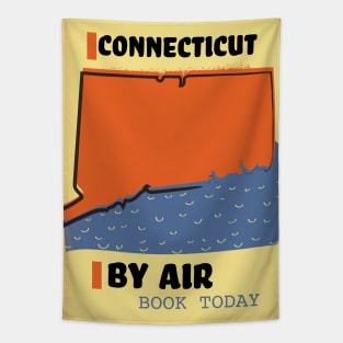 connecticut travel poster. Tapestry