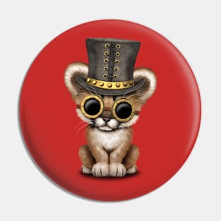 Steampunk Baby Cougar Cub Pin