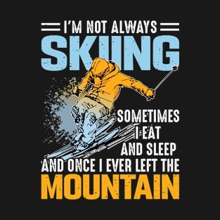 Skiing Mountain T-Shirt