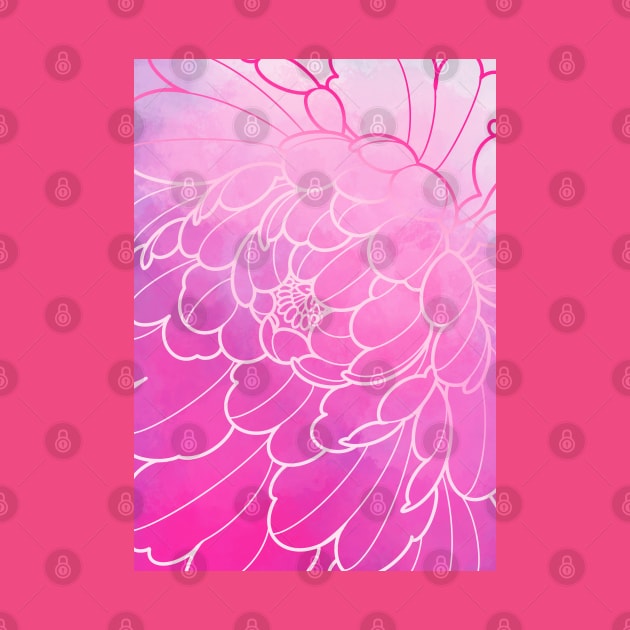 pastel pink peony flower by weilertsen