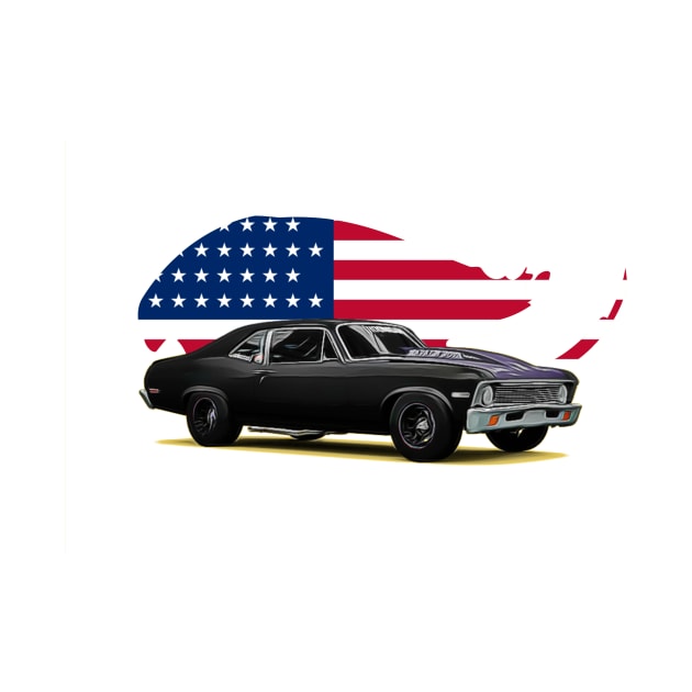 Nova Black USA Print by Auto-Prints