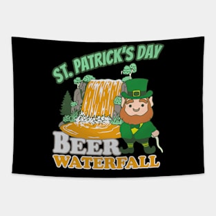 St Patricks Day Beer Waterfall Tapestry