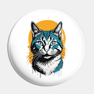 Cat Pop Art Pin