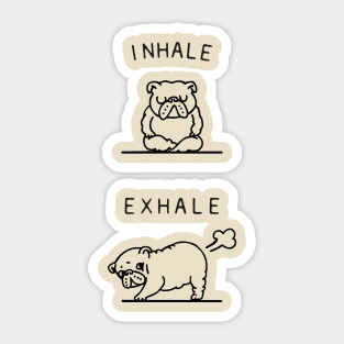 Inhale Exhale Yoga Sticker