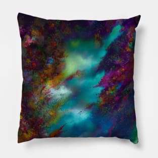 Splatted Tie Dye Pillow