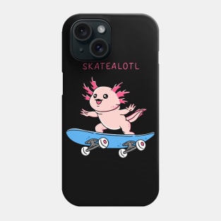 Axolotl Skateboard Phone Case