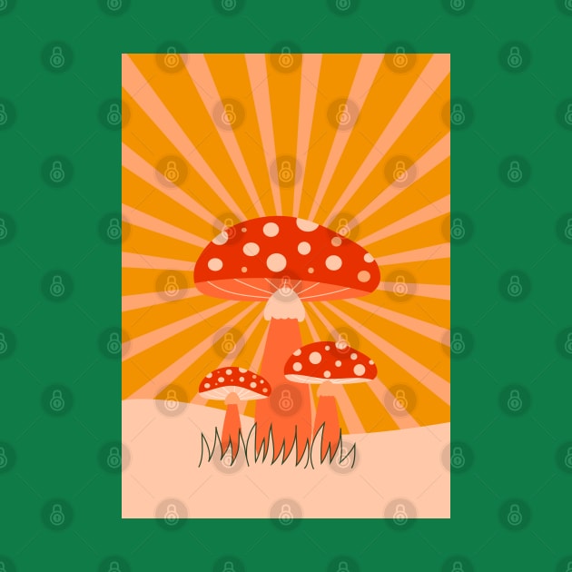 Three toadstools by grafart