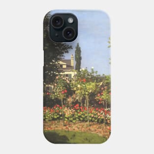 Flowering Garden by Claude Monet Phone Case