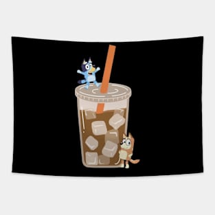 bluey coffee Tapestry