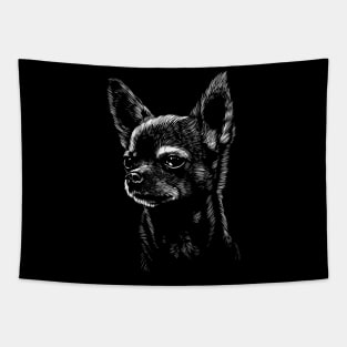 Chihuahua dog face Tapestry